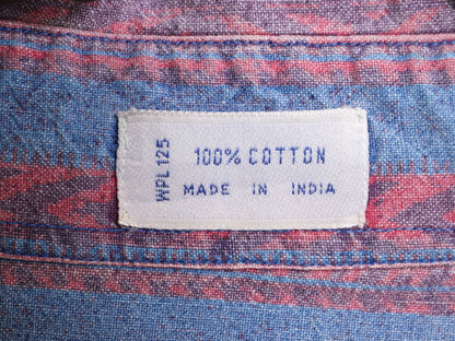 90s チャップス ラルフローレン ストライプ 半袖 ボタンダウン シャツ メンズ M 古着 90年代 オールド ポロ CHAPS ネイティブ マルチカラー