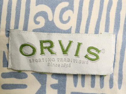 00s オービス 半袖 アロハ シャツ メンズ XXL 古着 00年代 オールド ORVIS アウトドア コットン 総柄 ハワイアン ネイティブ 大きいサイズ