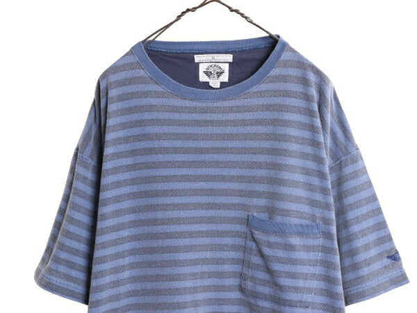 90s USA製 ドッカーズ リーバイス ポケット付き ボーダー Tシャツ メンズ XL 古着 90年代 オールド LEVIS DOCKERS ツートーン 大きいサイズ
