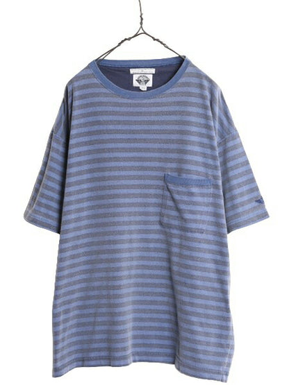 90s USA製 ドッカーズ リーバイス ポケット付き ボーダー Tシャツ メンズ XL 古着 90年代 オールド LEVIS DOCKERS ツートーン 大きいサイズ