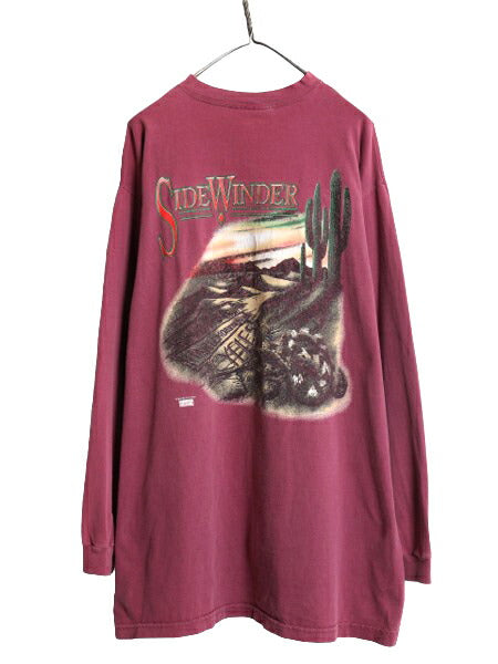 00s ハーレー ダビッドソン ヘンリーネック プリント 長袖 Tシャツ メンズ XL / オールド オフィシャル ロンT ヘビーウェイト 大きいサイズ