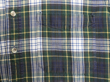 80s エルエルビーン チェック ライト フランネル シャツ メンズ M 古着 80年代 ヴィンテージ 長袖シャツ コットン ネルシャツ マルチカラー