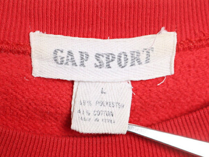 80s 90s OLD GAP SPORT 無地 スウェット メンズ レディース L / 古着 80年代 90年代 オールド ヴィンテージ ギャップ トレーナー 裏起毛 赤