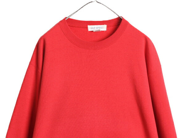 80s 90s OLD GAP SPORT 無地 スウェット メンズ レディース L / 古着 80年代 90年代 オールド ヴィンテージ ギャップ トレーナー 裏起毛 赤