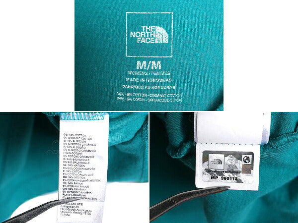 ノースフェイス プリント 長袖 Tシャツ レディース M / 古着 The North Face アウトドア クルーネック ロングスリーブ ロンT カットソー 緑