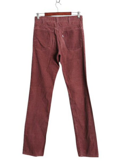 80s USA製 リーバイス 519 コーデュロイ パンツ メンズ 30 36 古着 ヴィンテージ アメリカ製 Levis スリム ストレート 細畝 コーズ 42TALON