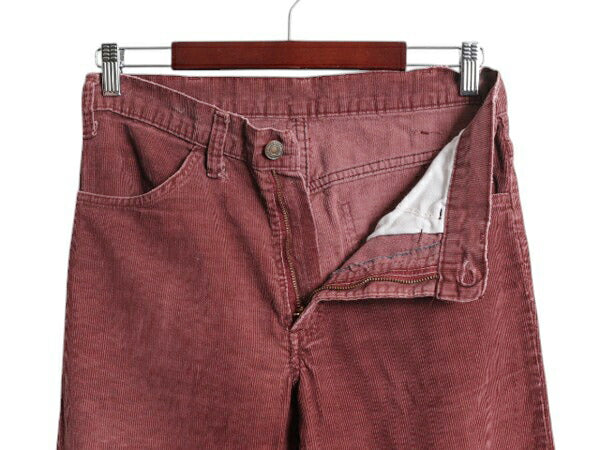 80s USA製 リーバイス 519 コーデュロイ パンツ メンズ 30 36 古着 ヴィンテージ アメリカ製 Levis スリム ストレート 細畝 コーズ 42TALON