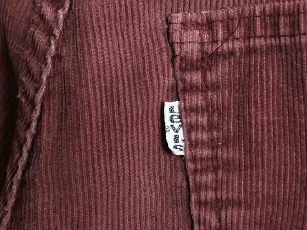 80s USA製 リーバイス 519 コーデュロイ パンツ メンズ 30 36 古着 ヴィンテージ アメリカ製 Levis スリム ストレート 細畝 コーズ 42TALON