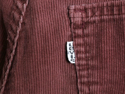 80s USA製 リーバイス 519 コーデュロイ パンツ メンズ 30 36 古着 ヴィンテージ アメリカ製 Levis スリム ストレート 細畝 コーズ 42TALON