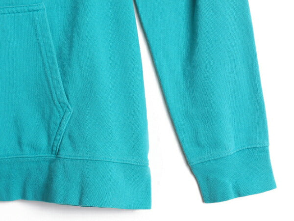 ノースフェイス プリント スウェット フード パーカー レディース XL 古着 The North Face アウトドア トレーナー プルオーバー 裏起毛 青