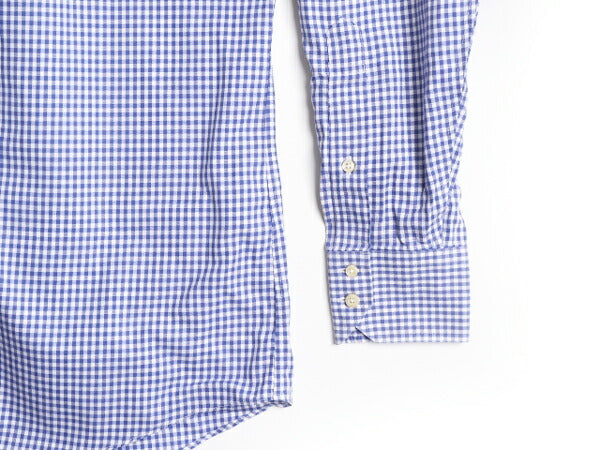 ブルックスブラザーズ ギンガム チェック 長袖 シャツ メンズ L 程 Brooks Brothers REGENT ピマ コットン ドレス ワイシャツ ノーアイロン