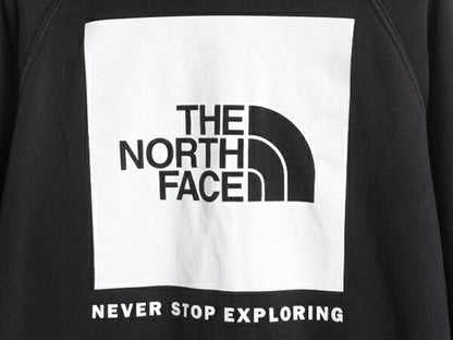 ノースフェイス 両面 プリント スウェット フード パーカー レディース M / The North Face プルオーバー 裏起毛 トレーナー アウトドア 黒