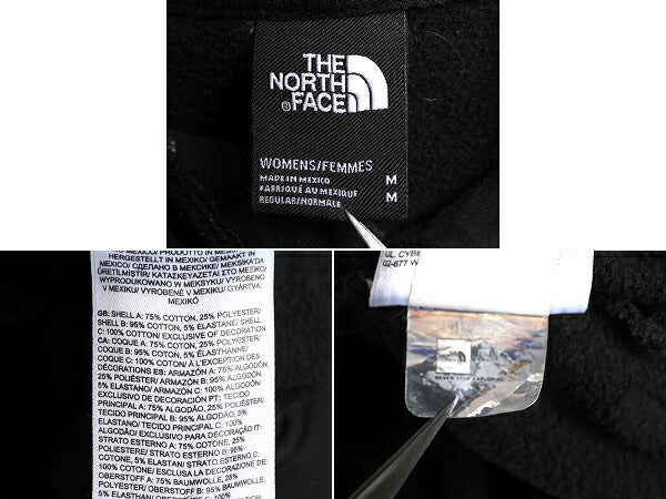 ノースフェイス 両面 プリント スウェット フード パーカー レディース M / The North Face プルオーバー 裏起毛 トレーナー アウトドア 黒