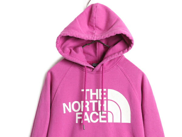 ノースフェイス プリント スウェット フード パーカー レディース XS / 古着 The North Face アウトドア トレーナー プルオーバー 裏起毛