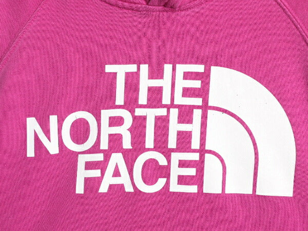 ノースフェイス プリント スウェット フード パーカー レディース S / The North Face アウトドア トレーナー 裏起毛 プルオーバー ピンク