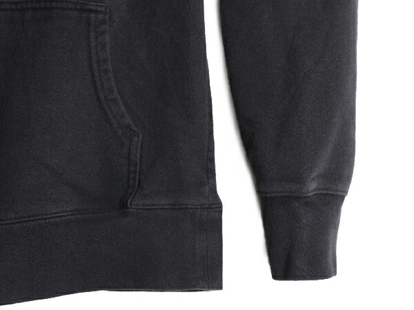 ノースフェイス プリント スウェット フード パーカー レディース S / The North Face アウトドア トレーナー 裏起毛 薄手 プルオーバー 黒