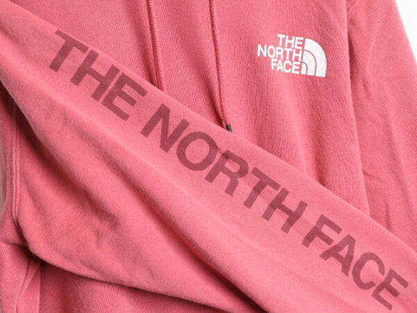 ノースフェイス プリント スウェット フード パーカー メンズ L / The North Face プルオーバー 裏起毛 アウトドア トレーナー 袖プリント
