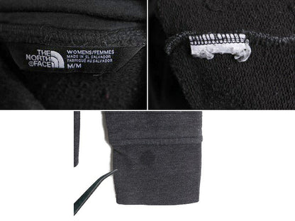 ノースフェイス スウェット フード パーカー レディース M The North Face プルオーバー 裏起毛 アウトドア ハイネック ロゴ 刺繍 2トーン