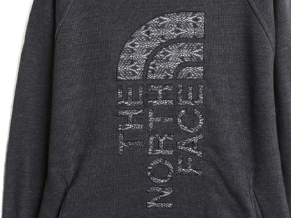 ノースフェイス スウェット フード パーカー レディース M The North Face プルオーバー 裏起毛 アウトドア ハイネック ロゴ 刺繍 2トーン