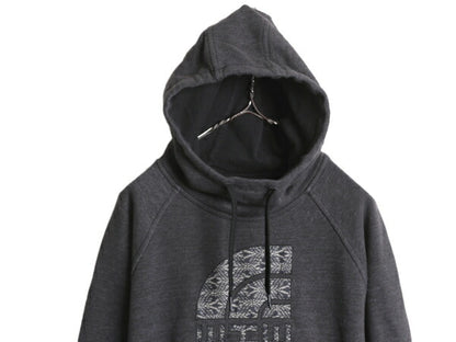 ノースフェイス スウェット フード パーカー レディース M The North Face プルオーバー 裏起毛 アウトドア ハイネック ロゴ 刺繍 2トーン