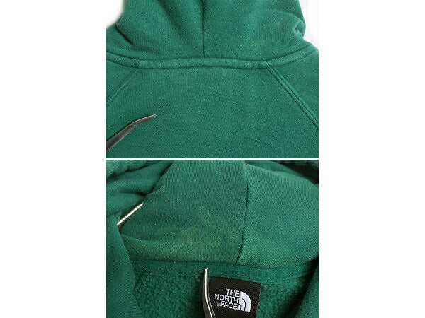 ノースフェイス プリント スウェット フード パーカー レディース M 古着 The North Face アウトドア トレーナー 裏起毛 プルオーバー 薄手