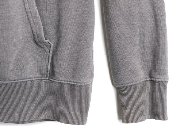 US企画 ノースフェイス プリント スウェット フード パーカー メンズ L 程 古着 The North Face ボックスロゴ ワッペン 刺繍 トレーナー 灰