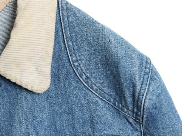80s エルエルビーン デニム ハンティング ジャケット メンズ M ヴィンテージ アウトドア カバーオール フィールド ハーフ コート 襟 コーズ