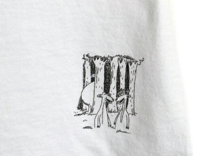 90s USA製 アニマル ジョーク イラスト プリント Tシャツ メンズ L / オールド キャラクター アート グラフィック ヘビーウェイト ホワイト