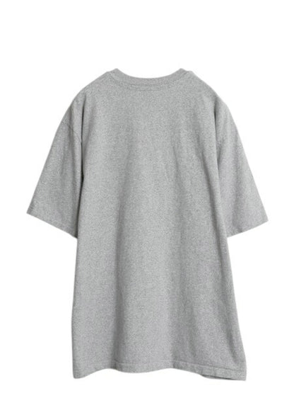 90s USA製 3段 カレッジ プリント 半袖 Tシャツ メンズ XL 古着 オールド シングルステッチ ヘビーウェイト コットン グレー 大きいサイズ
