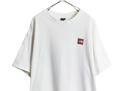 90s USA製 ノースフェイス 両面 プリント Tシャツメンズ XL オールド アウトドア イラスト グラフィック シングルステッチ 大きいサイズ 白