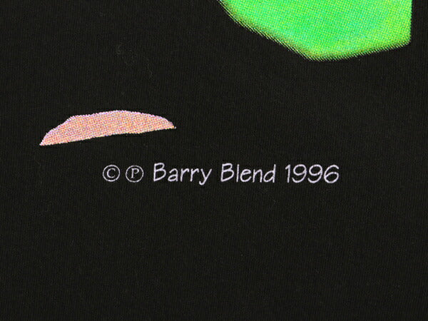 90s USA製 企業 アート イラスト 両面 プリント Tシャツ メンズ XL / オールド グラフィック ヘビーウェイト 大きいサイズ ブラック 企業物