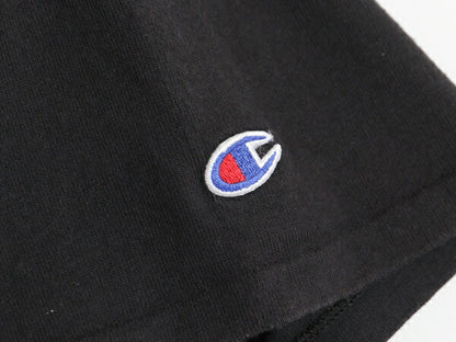 80s USA製 チャンピオン 2段 カレッジ プリント Tシャツ メンズ XL 古着 ヴィンテージ フットボール ヘビーウェイト 大きいサイズ ブラック