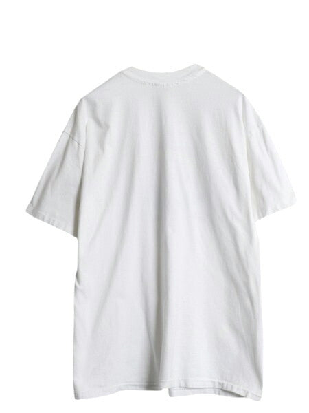 90s USA製 ベア キャラクター イラスト プリント Tシャツ メンズ XL / オールド アートアニマル 企業物 シングルステッチ 大きいサイズ 白