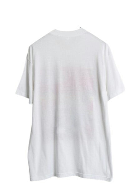 80s USA製 ジョーク アート イラスト プリント Tシャツ メンズ L / 古着 ヴィンテージ グラフィック シングルステッチ カットソー ホワイト