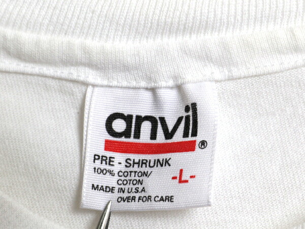 90s USA製 アニマル アート プリント Tシャツ メンズ L / オールド メッセージ イラスト グラフィック シングルステッチ ヘビーウェイト 白