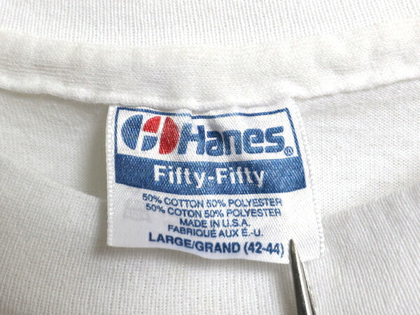 90s USA製 ネコ アート イラスト プリント Tシャツ メンズ レディース L / オールド アニマル 猫 グラフィック シングルステッチ ホワイト