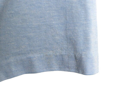 80s USA製 アディダス レインボー トレフォイル 半袖 Tシャツ メンズ M 程 ヴィンテージ バックプリント グラフィック シングルステッチ 青
