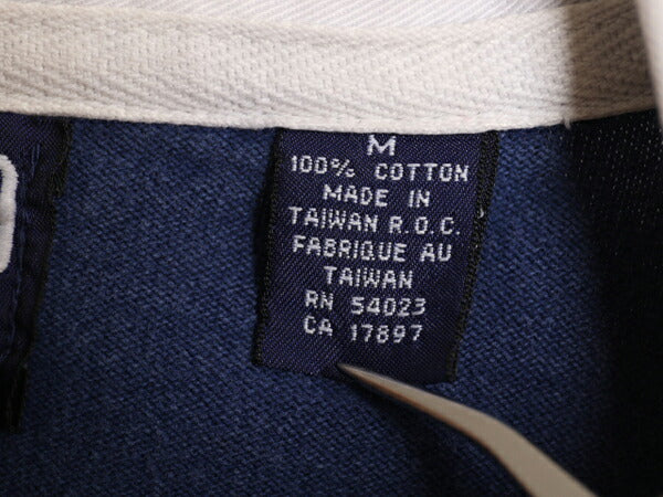 90s OLD GAP ボーダー 長袖 ラガー シャツ メンズ M 古着 旧タグ オールド ギャップ 長袖シャツ ラグビー コットン ボックス マルチカラー