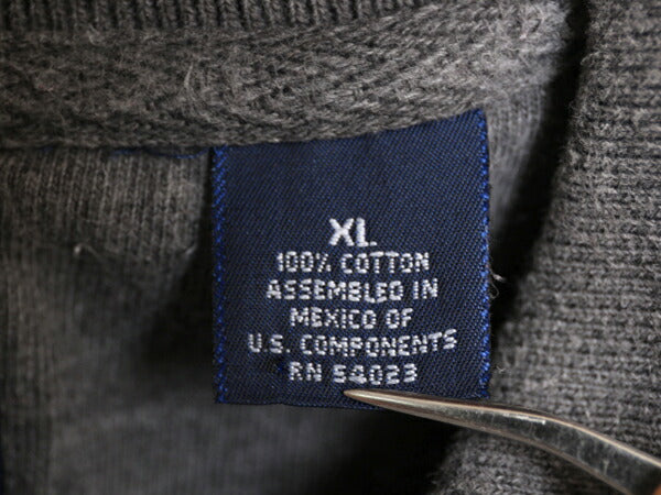 90s OLD GAP 長袖 ポロシャツ メンズ XL オールド ギャップ 長袖シャツ ラガーシャツ 素材 ヘビーウェイト 無地 旧タグ 厚手 大きいサイズ