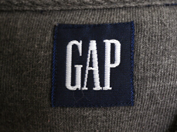 90s OLD GAP 長袖 ポロシャツ メンズ XL オールド ギャップ 長袖シャツ ラガーシャツ 素材 ヘビーウェイト 無地 旧タグ 厚手 大きいサイズ