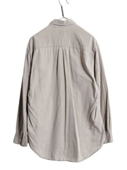 90s OLD GAP オックスフォード 長袖 ボタンダウン シャツ メンズ XL 無地 オールド ギャップ コットン ポケット付き 大きいサイズ ベージュ