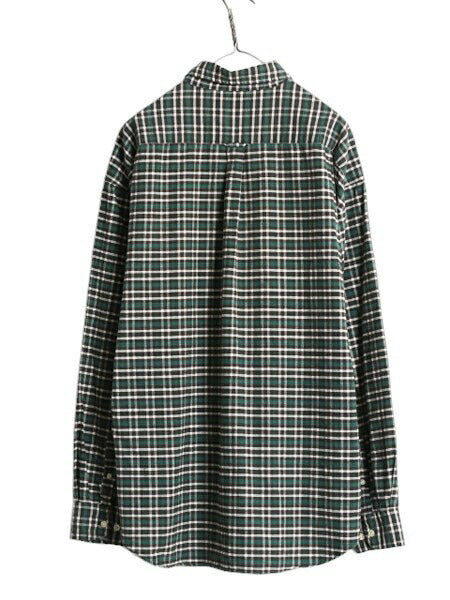 90s OLD GAP オックスフォード チェック 長袖 シャツ メンズ XL 古着 オールド ギャップ コットン ポケット付き 大きいサイズ マルチカラー