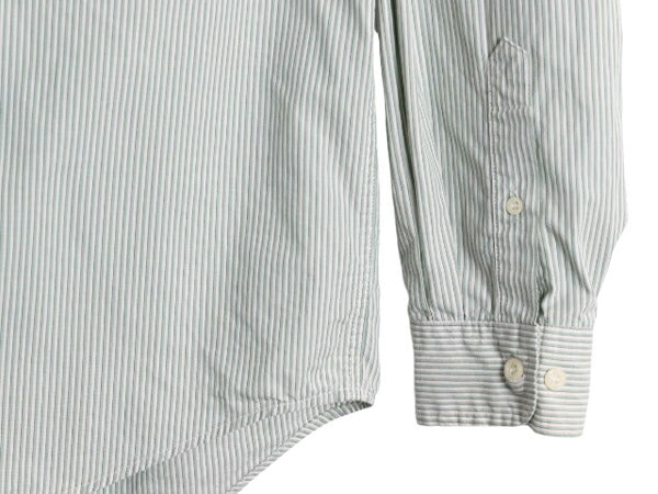 90s OLD GAP ストライプ 長袖 コットン シャツ メンズ L / 旧タグ オールド ギャップ 薄手 長袖シャツ ワイシャツ ポケット付き ツートン