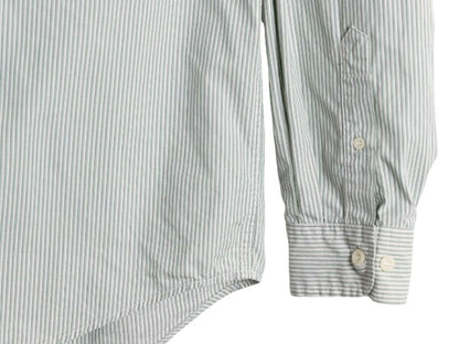 90s OLD GAP ストライプ 長袖 コットン シャツ メンズ L / 旧タグ オールド ギャップ 薄手 長袖シャツ ワイシャツ ポケット付き ツートン