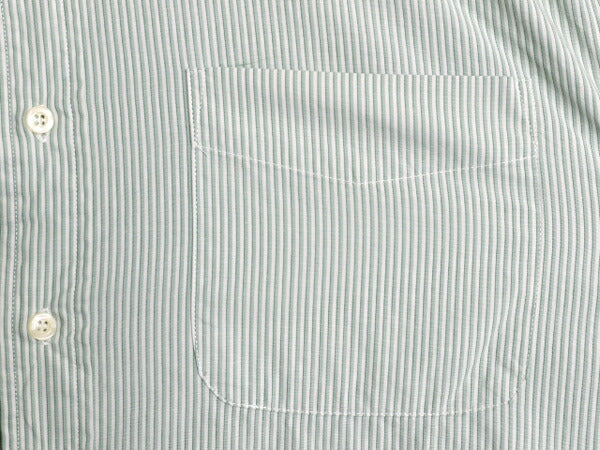 90s OLD GAP ストライプ 長袖 コットン シャツ メンズ L / 旧タグ オールド ギャップ 薄手 長袖シャツ ワイシャツ ポケット付き ツートン