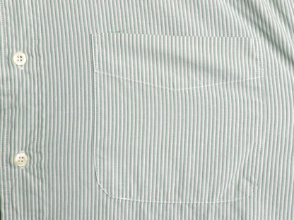 90s OLD GAP ストライプ 長袖 コットン シャツ メンズ L / 旧タグ オールド ギャップ 薄手 長袖シャツ ワイシャツ ポケット付き ツートン