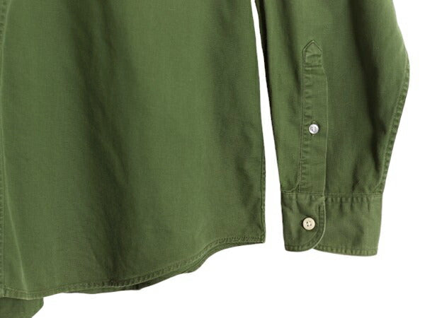 90s J CREW ボタンダウン 長袖 コットン シャツ メンズ L / 古着 オールド 旧タグ ジェイクルー ワイシャツ 無地 BD ポケット付き Yシャツ