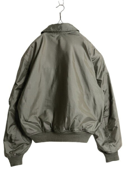 民間 CWU-45P フライト ジャケット XL / 古着 アラミド ミリタリー USAF 空軍 エアフォース 中綿 ボンバー セージ グリーン 大きいサイズ