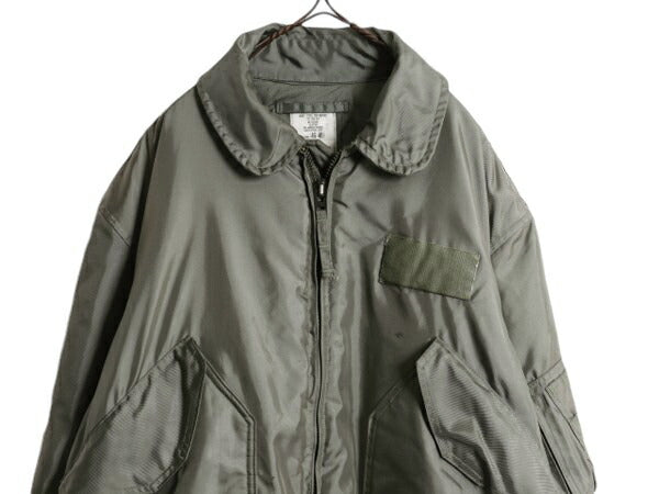 民間 CWU-45P フライト ジャケット XL / 古着 アラミド ミリタリー USAF 空軍 エアフォース 中綿 ボンバー セージ グリーン 大きいサイズ