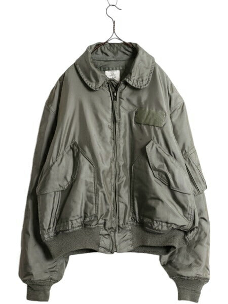 民間 CWU-45P フライト ジャケット XL / 古着 アラミド ミリタリー USAF 空軍 エアフォース 中綿 ボンバー セージ グリーン 大きいサイズ